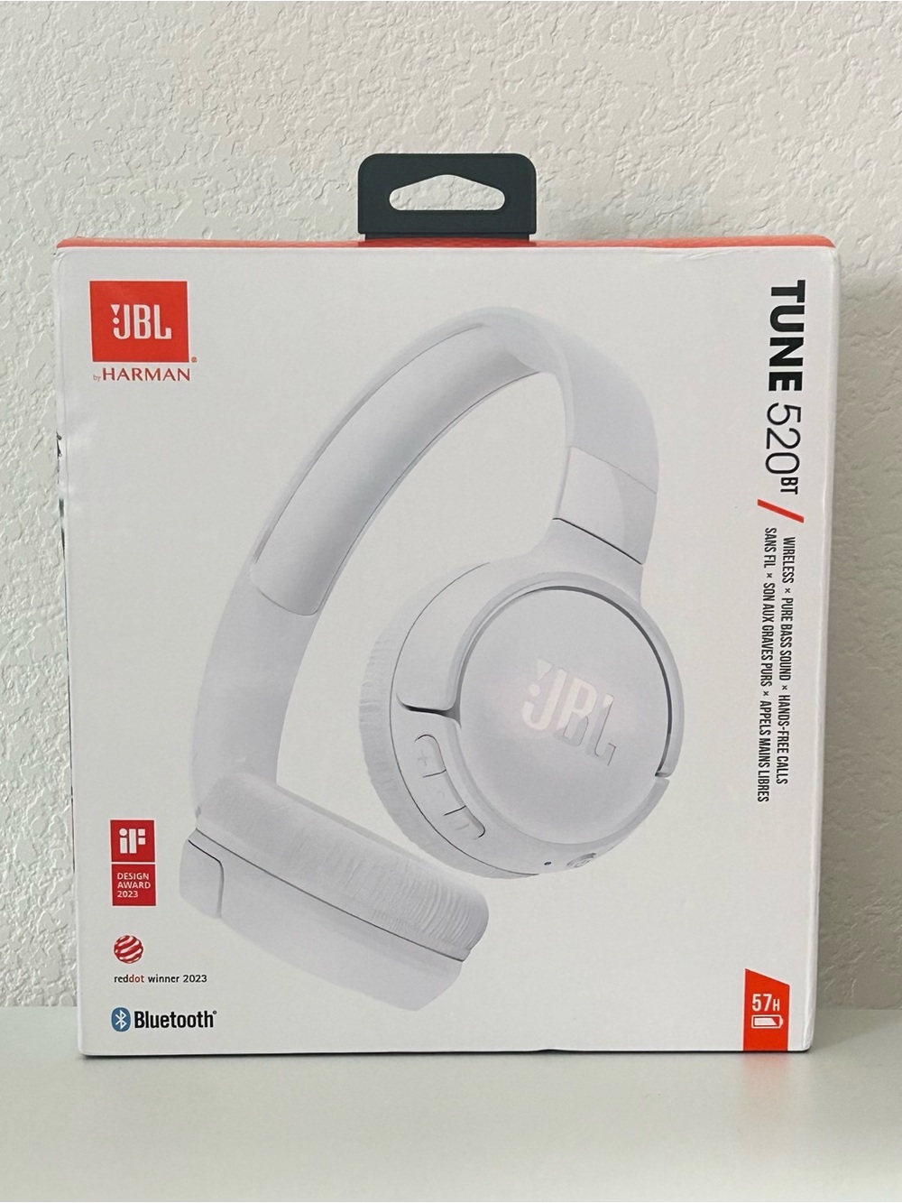 Brand New JBL by Harman ~ TUNE 520BT ~ Bluetooth Wireless 🛜 Headphones ~ White